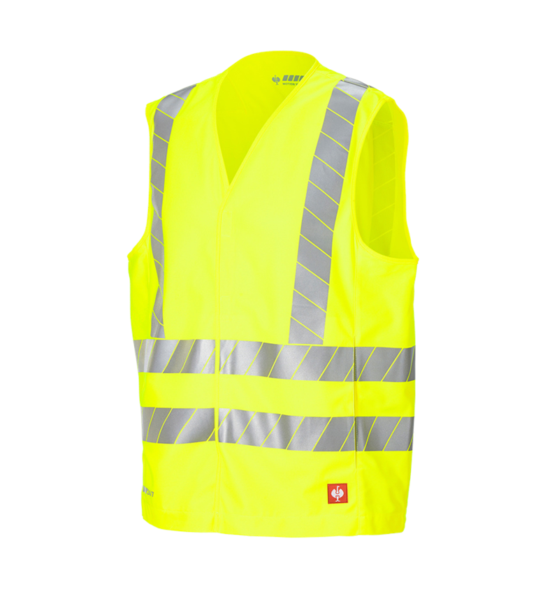 Clothing: High-vis bodywarmer e.s.motion 24/7 uni + high-vis yellow 7