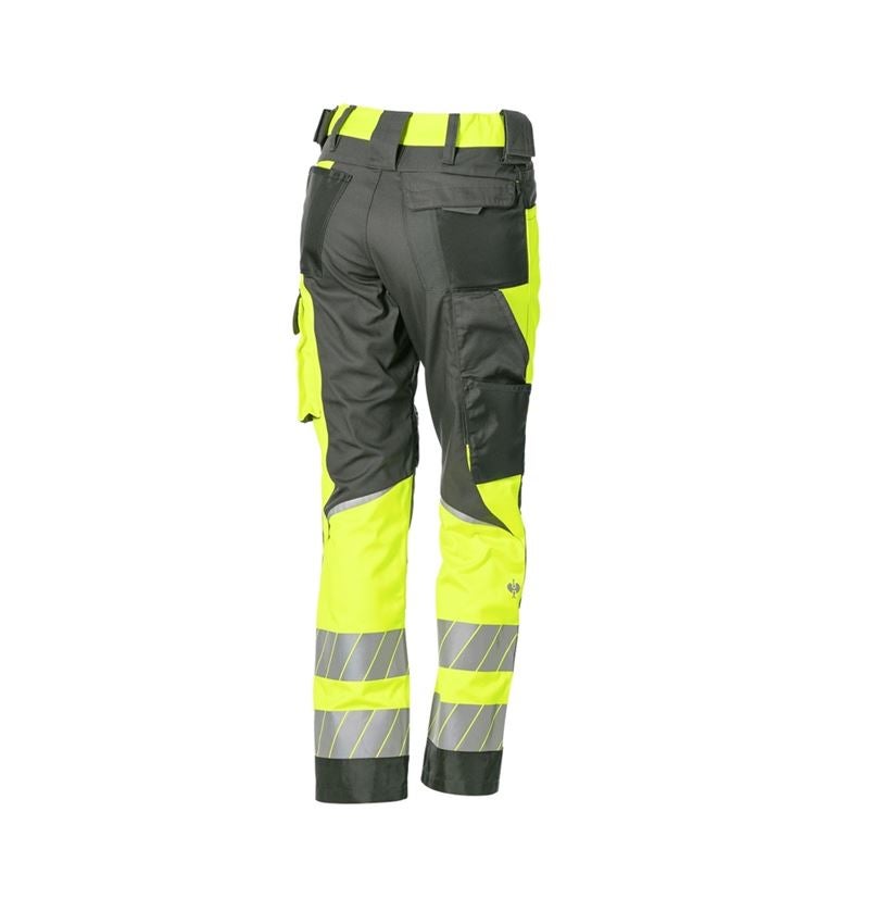 Clothing: High-vis trousers e.s.motion 24/7, ladies’ + anthracite/high-vis yellow 7