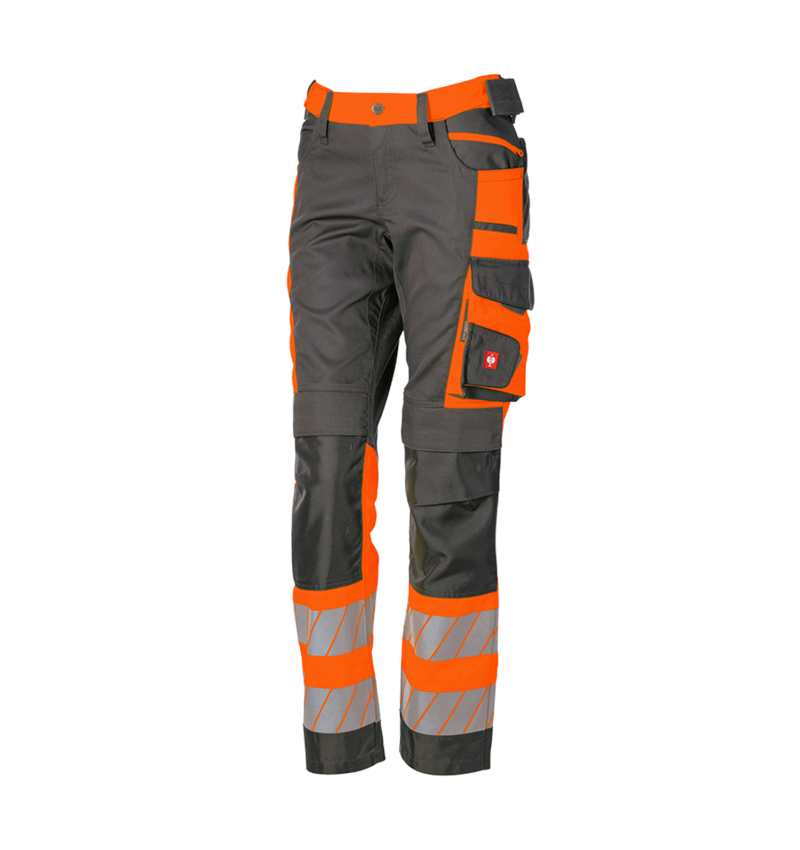 Clothing: High-vis trousers e.s.motion 24/7, ladies’ + anthracite/high-vis orange 6