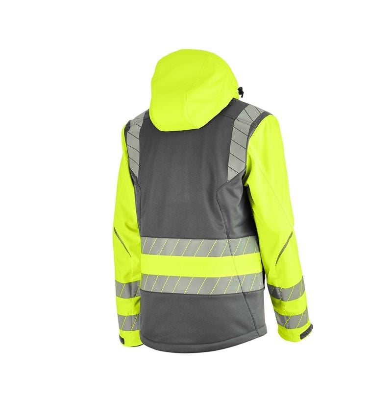 Clothing: High-vis winter softshell jacket e.s.motion 24/7 + anthracite/high-vis yellow 8