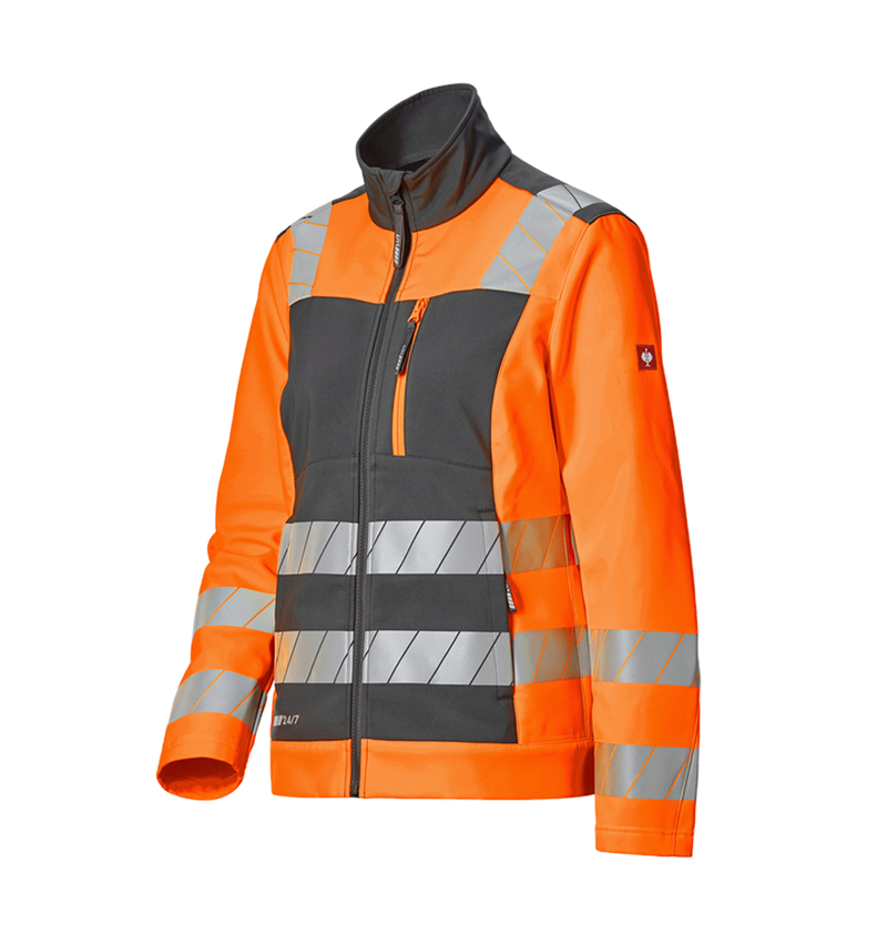 Topics: High-vis softshell jacket e.s.motion 24/7, ladies' + anthracite/high-vis orange 4