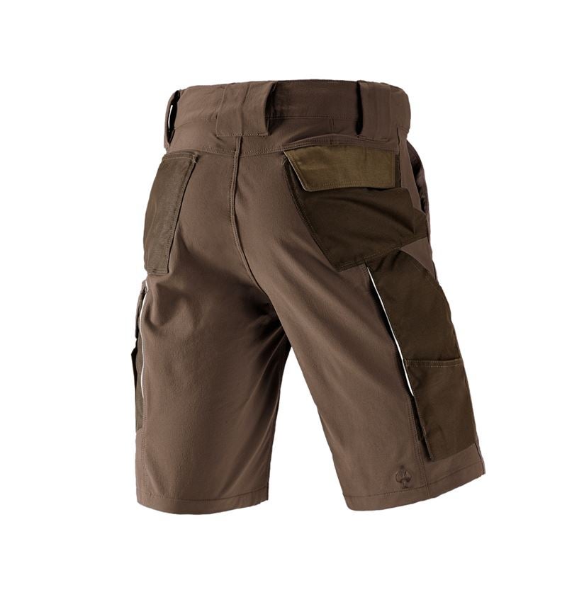 Work Trousers: Functional short e.s.dynashield + hazelnut/chestnut 3
