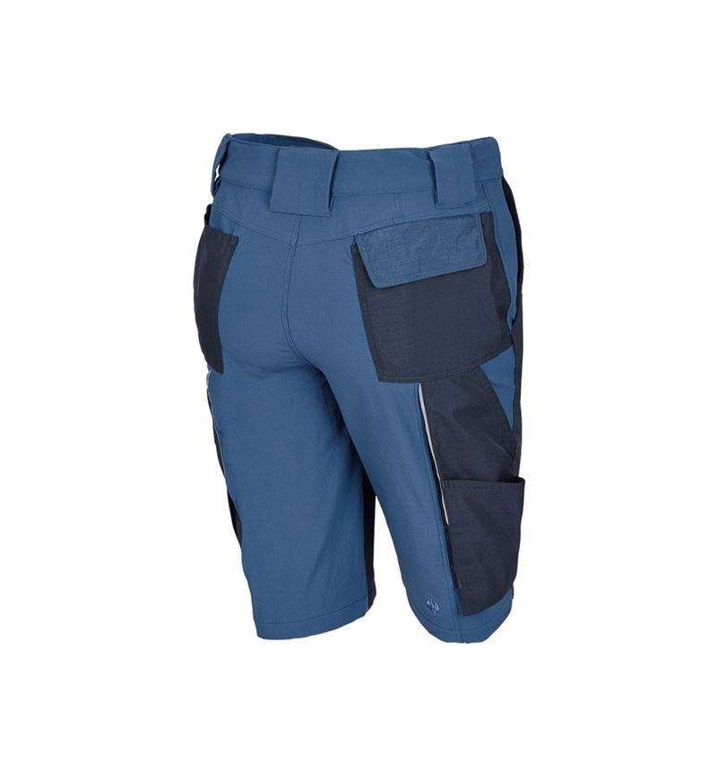 Work Trousers: Functional short e.s.dynashield, ladies' + cobalt/pacific 3