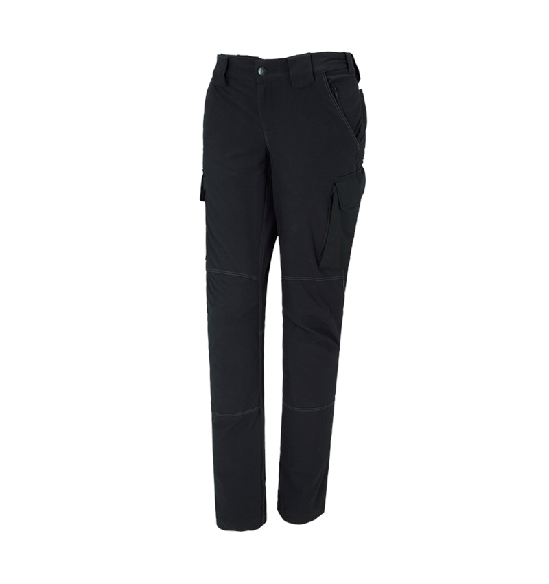 Work Trousers: Functional cargo trousers e.s.dynashield, ladies' + black 2
