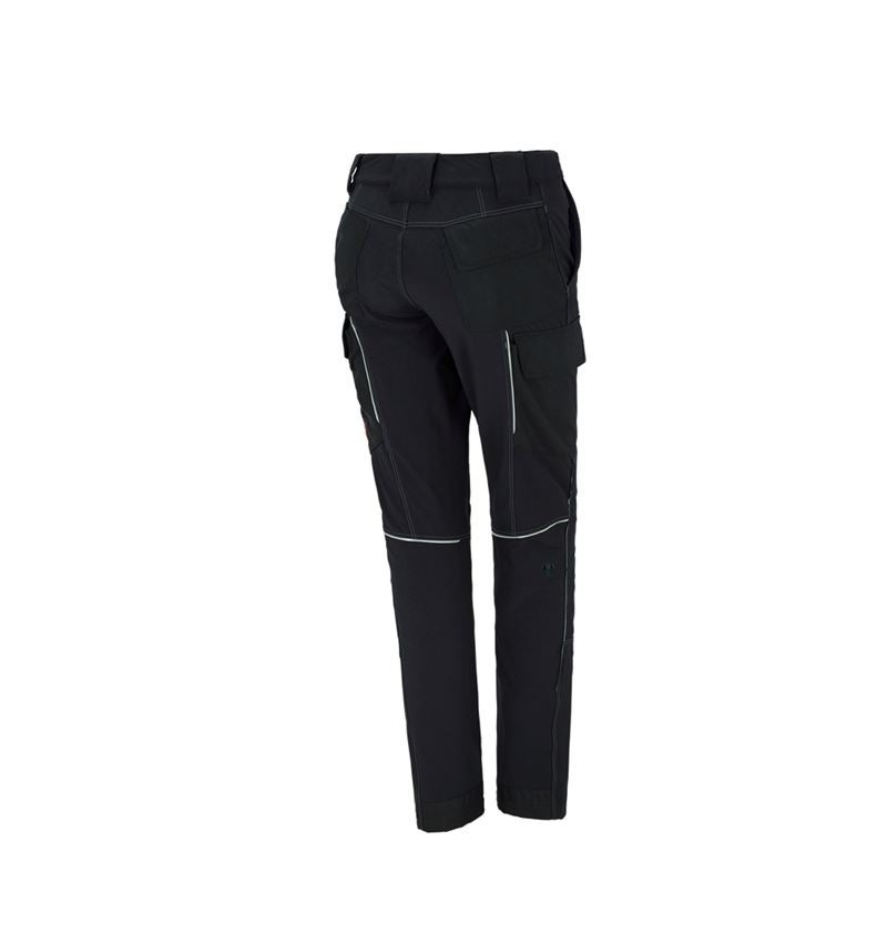 Work Trousers: Functional cargo trousers e.s.dynashield, ladies' + black 3