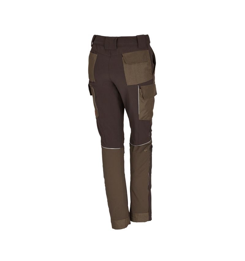 Joiners / Carpenters: Functional cargo trousers e.s.dynashield, ladies' + hazelnut/chestnut 1