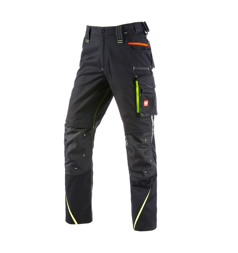 Plumbers / Installers: Trousers e.s.motion 2020 + black/high-vis yellow/high-vis orange 2
