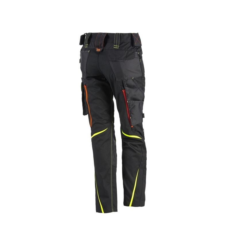 Gardening / Forestry / Farming: Ladies' trousers e.s.motion 2020 + black/high-vis yellow/high-vis orange 3