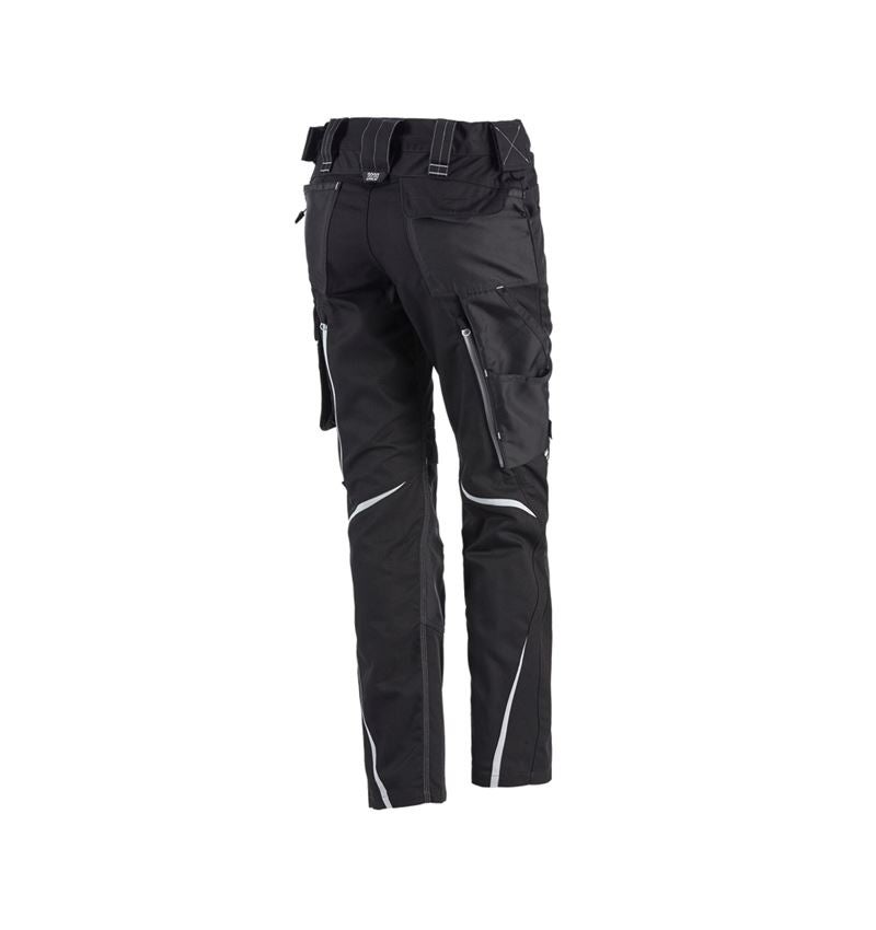 Work Trousers: Ladies' trousers e.s.motion 2020 + black/platinum 3