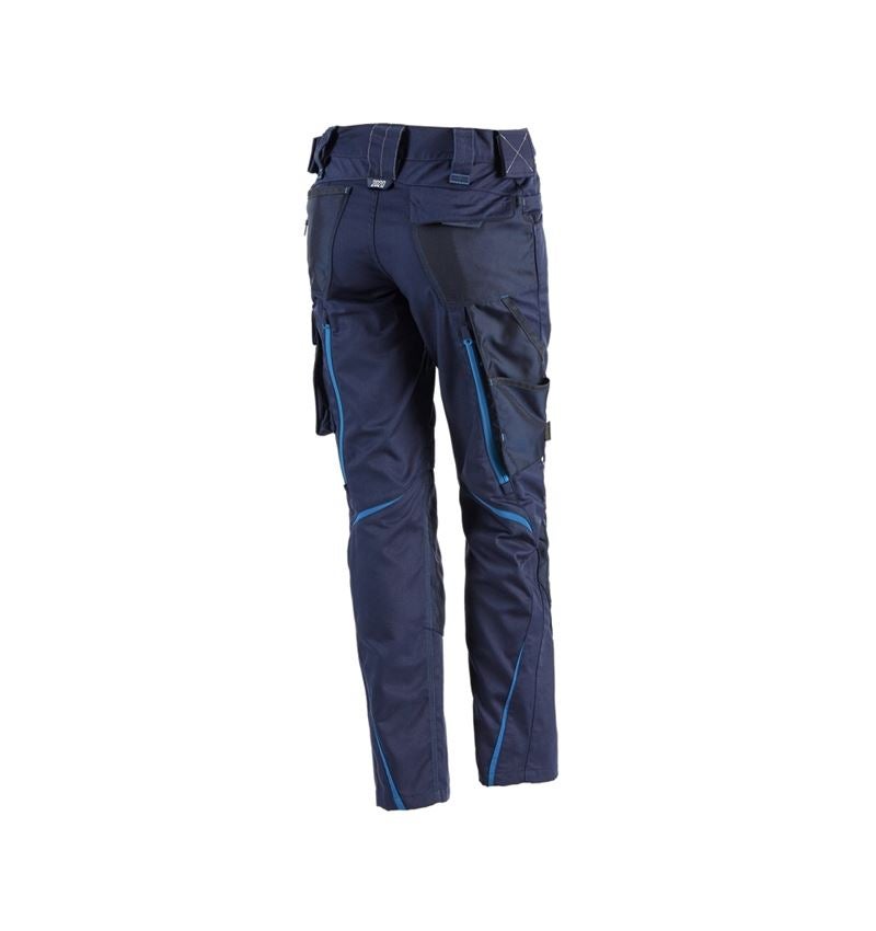 Work Trousers: Ladies' trousers e.s.motion 2020 + navy/atoll 3