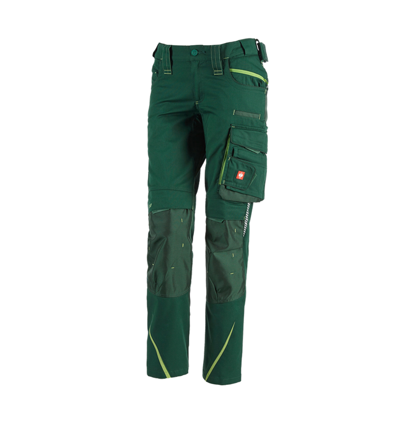 Work Trousers: Ladies' trousers e.s.motion 2020 + green/seagreen 2