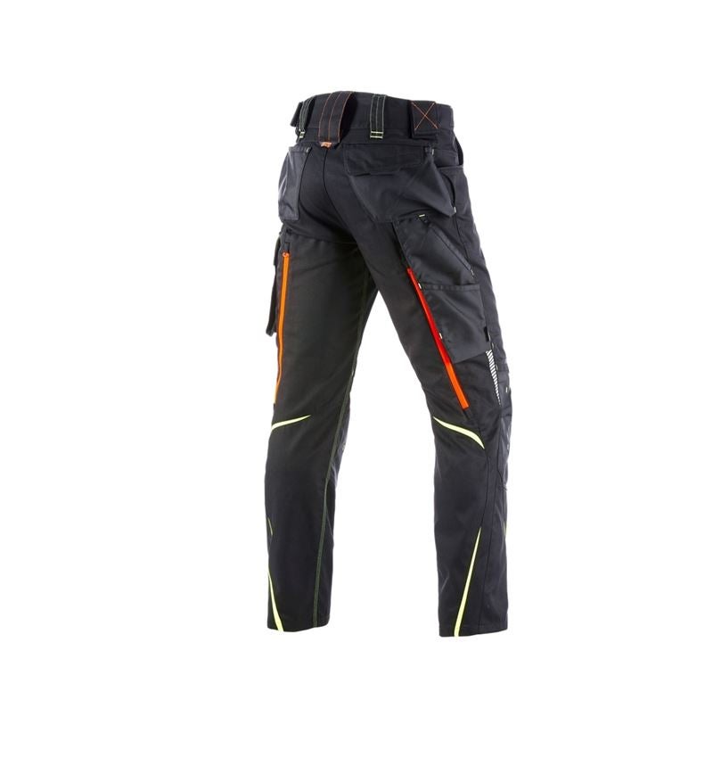 Gardening / Forestry / Farming: Winter trousers e.s.motion 2020, men´s + black/high-vis yellow/high-vis orange 3
