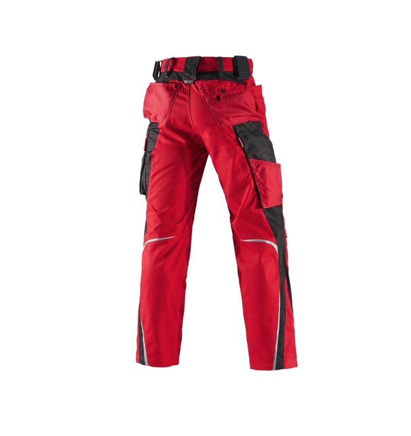 Plumbers / Installers: Trousers e.s.motion Winter + red/black 3