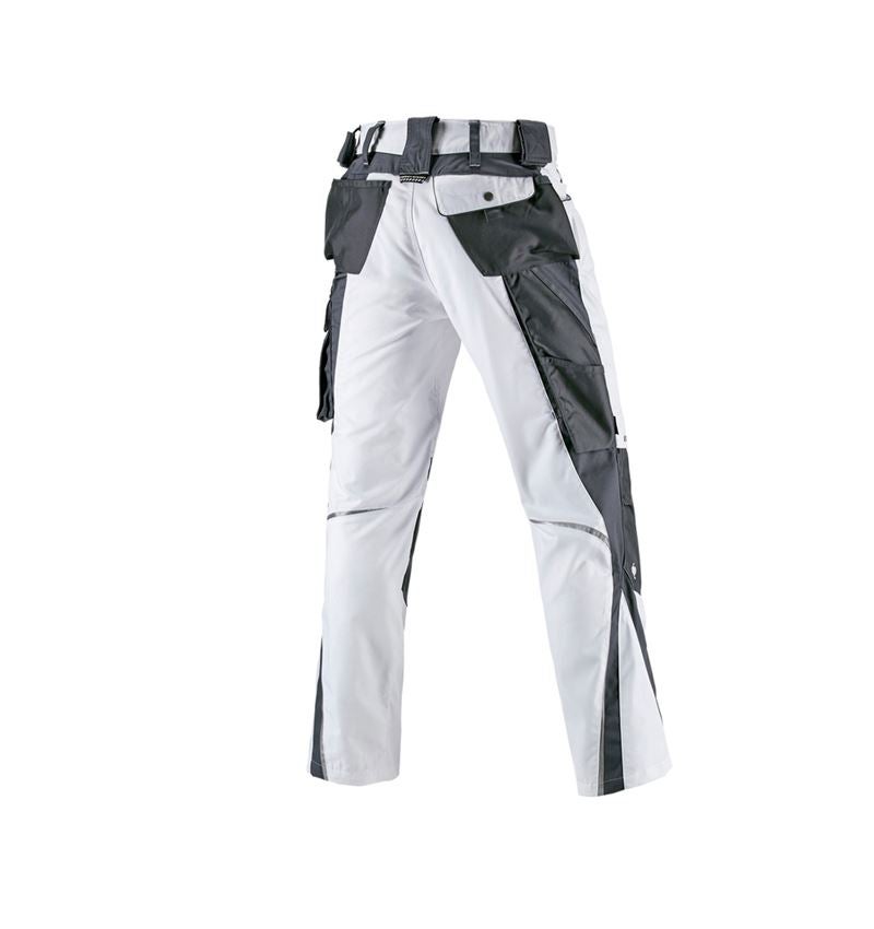 Arbejdsbukser: Bukser e.s.motion vinter + hvid/grå 3