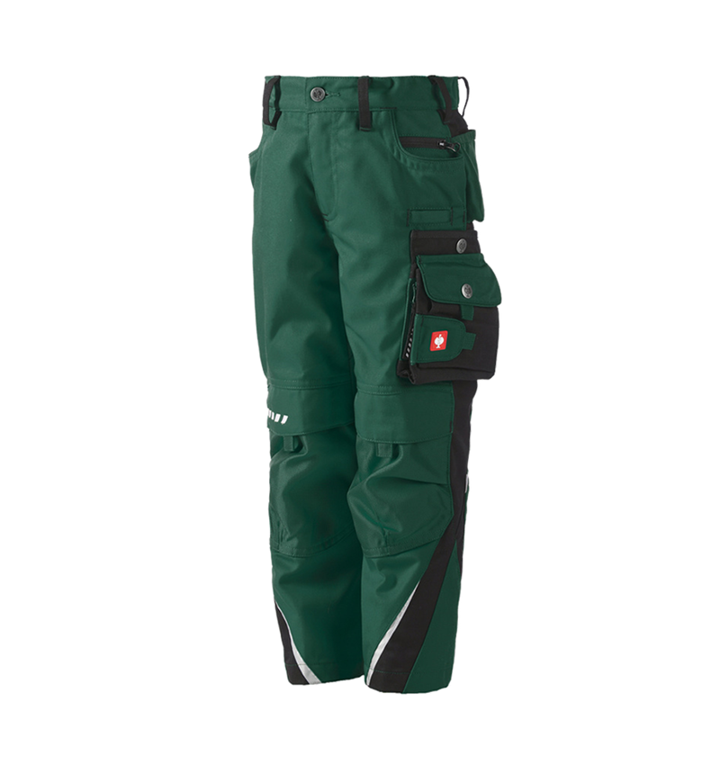Trousers: Children's trousers e.s.motion + green/black 1