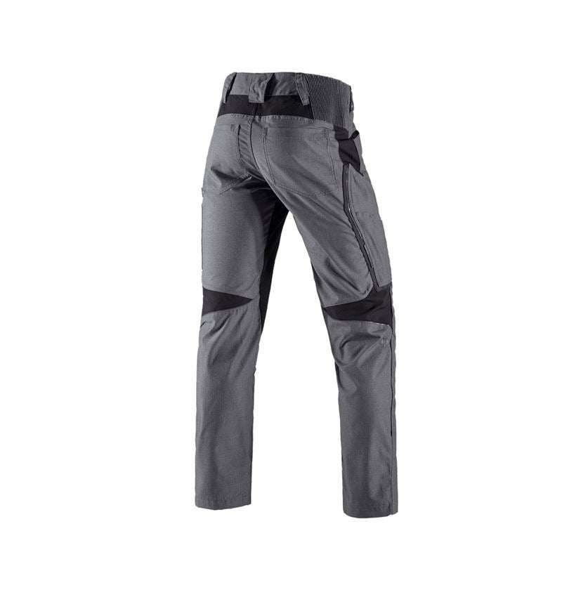 Plumbers / Installers: Trousers e.s.vision, men's + cement melange/black 3