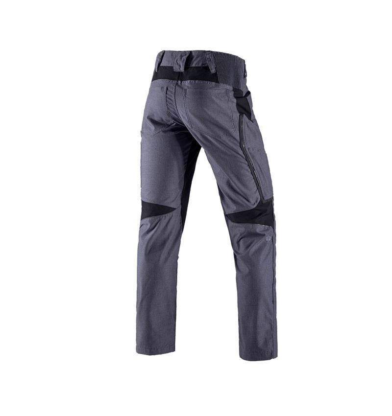Work Trousers: Trousers e.s.vision, men's + pacific melange/black 3