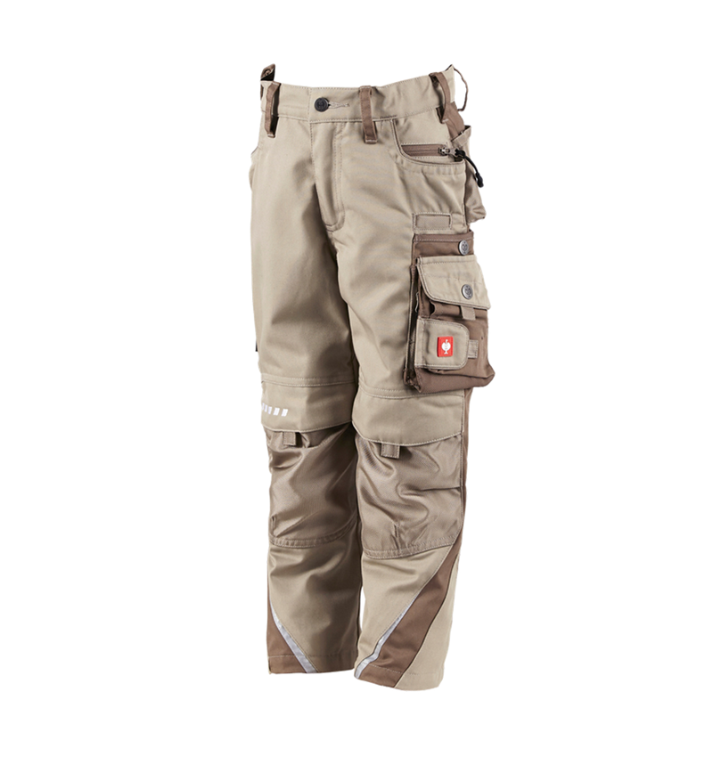 Cold: Children's trousers e.s.motion Winter + clay/peat