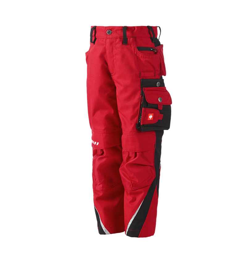 Cold: Children's trousers e.s.motion Winter + red/black
