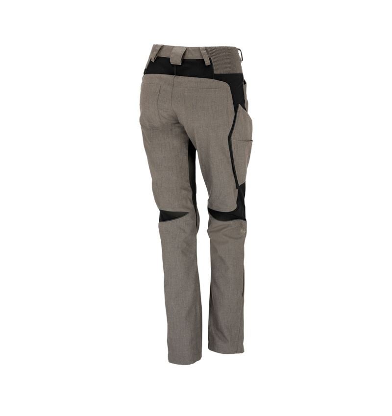 Gardening / Forestry / Farming: Winter ladies' trousers e.s.vision + stone melange/black 1