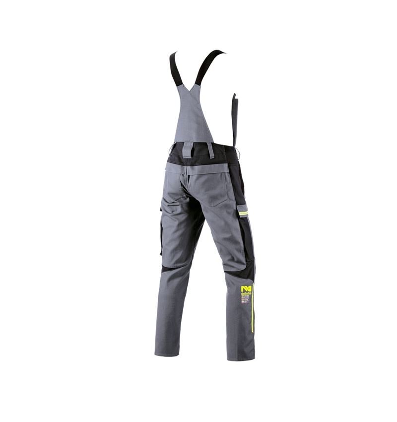 Work Trousers: Bib & brace e.s.vision multinorm* + grey/black 2