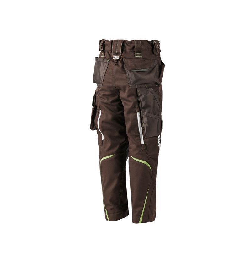 Trousers: Winter trousers e.s.motion 2020, children's + chestnut/seagreen 1