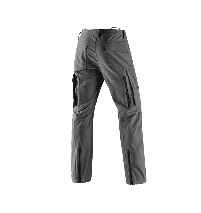Gardening / Forestry / Farming: Forestry cut protection trousers e.s.cotton touch + carbongrey 3