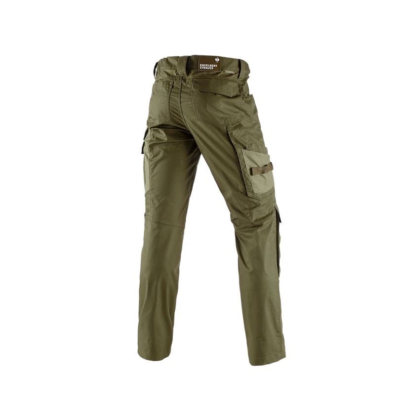 Work Trousers: Trousers e.s.concrete light + mudgreen/stipagreen 4