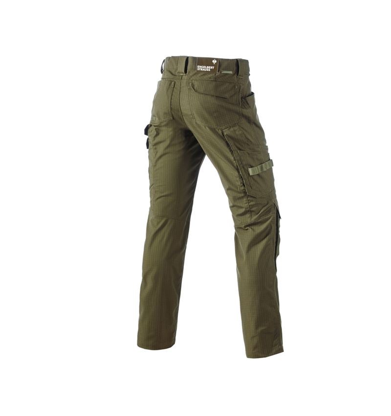 Work Trousers: Trousers e.s.concrete solid + mudgreen 3