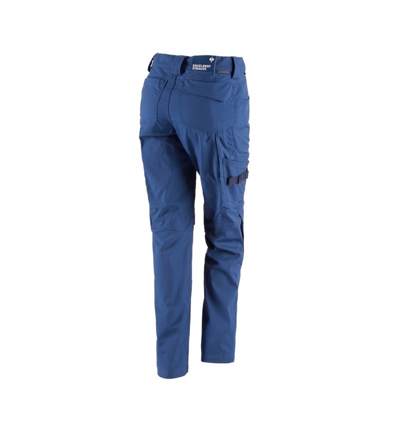 Work Trousers: Trousers e.s.concrete solid, ladies' + alkaliblue 3