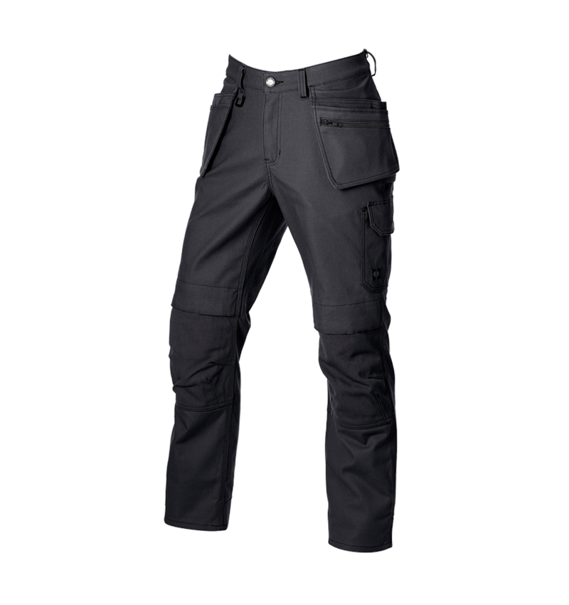 Clothing: Worker trousers e.s.iconic tool-pouch + black 4