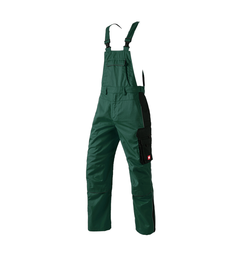 Work Trousers: Bib & Brace e.s.active + green/black 2