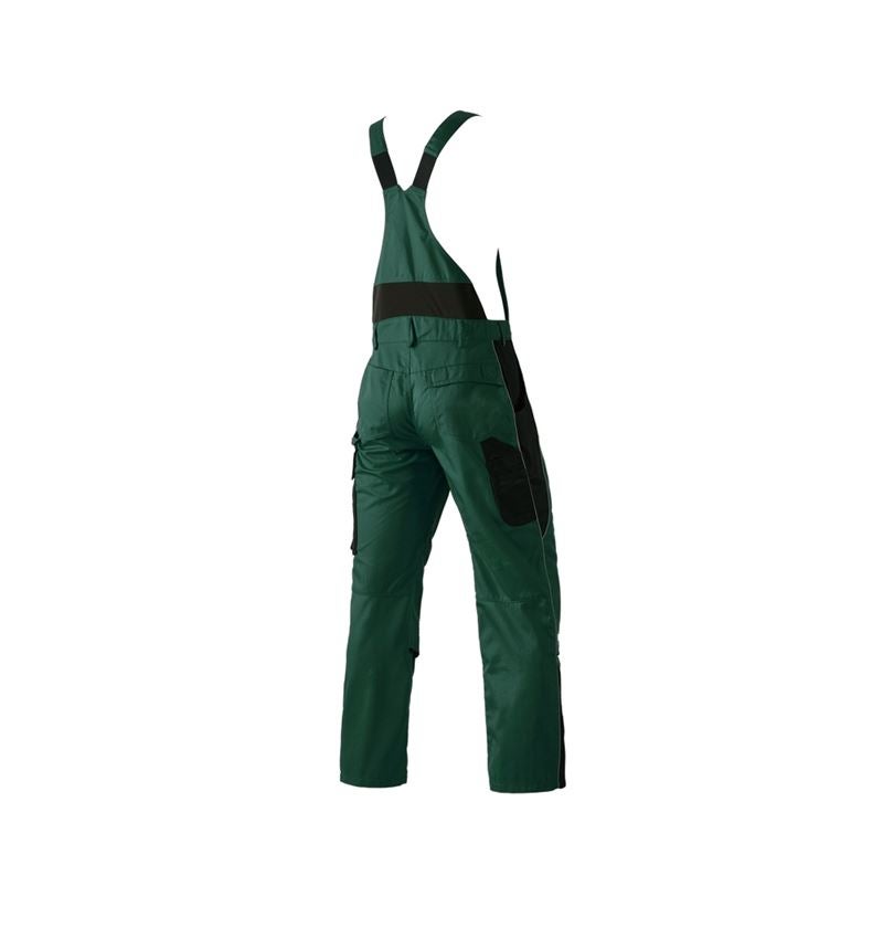 Work Trousers: Bib & Brace e.s.active + green/black 3