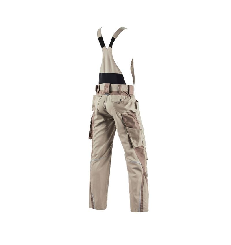 Work Trousers: Bib & brace e.s.motion + clay/peat 3