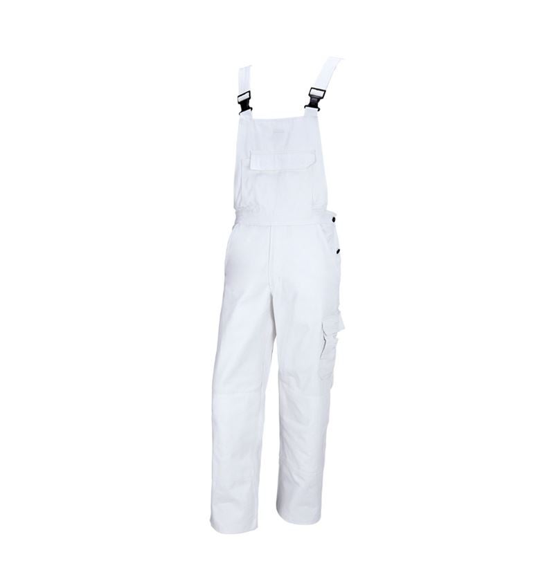 Work Trousers: STONEKIT Bib & Brace Aalborg + white