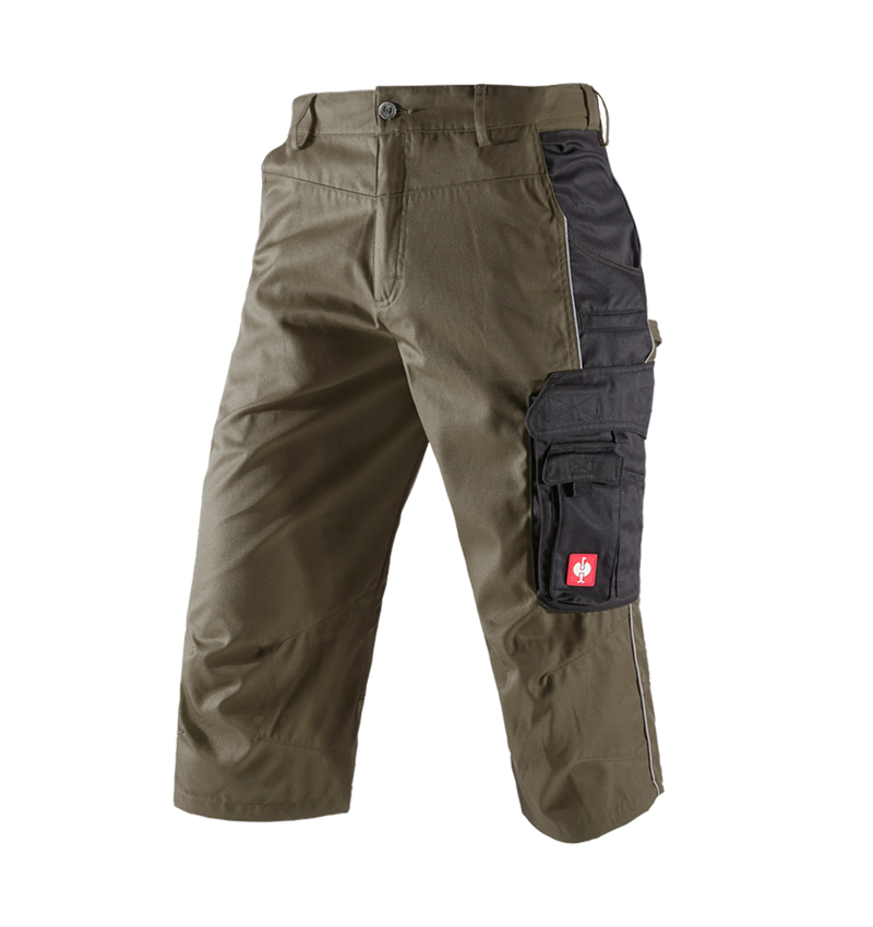 Work Trousers: e.s.active 3/4 length trousers + olive/black 2