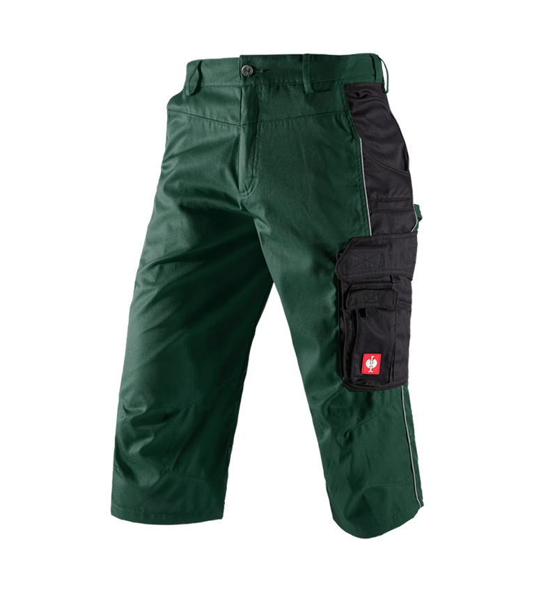 Work Trousers: e.s.active 3/4 length trousers + green/black 2