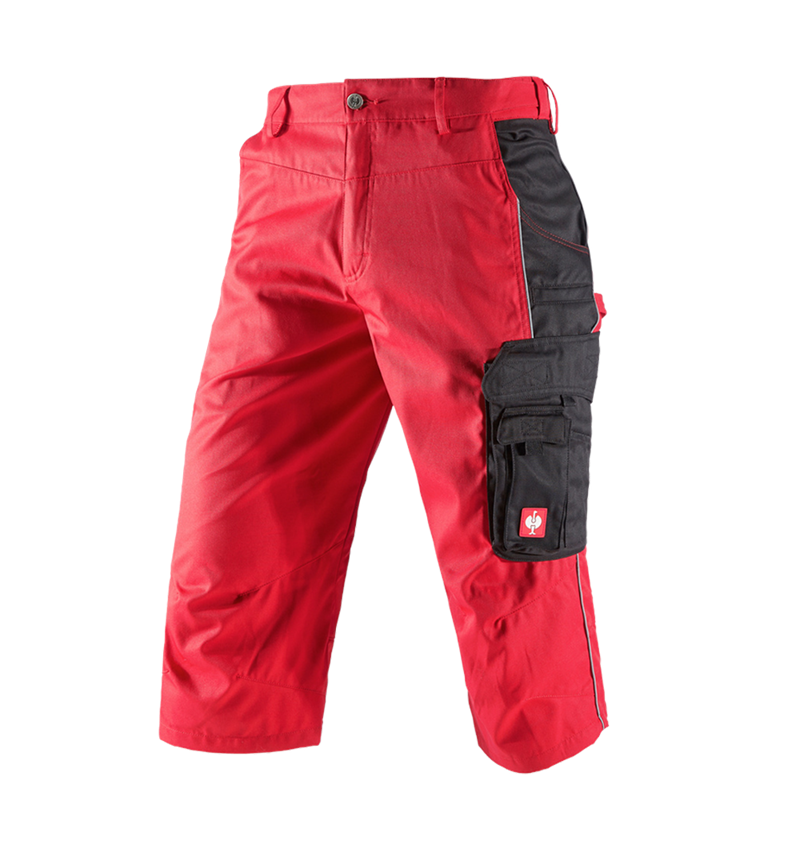 Work Trousers: e.s.active 3/4 length trousers + red/black 2