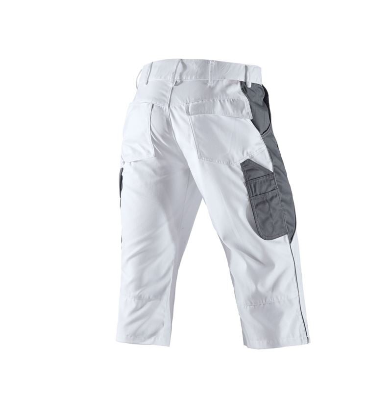 Work Trousers: e.s.active 3/4 length trousers + white/grey 3