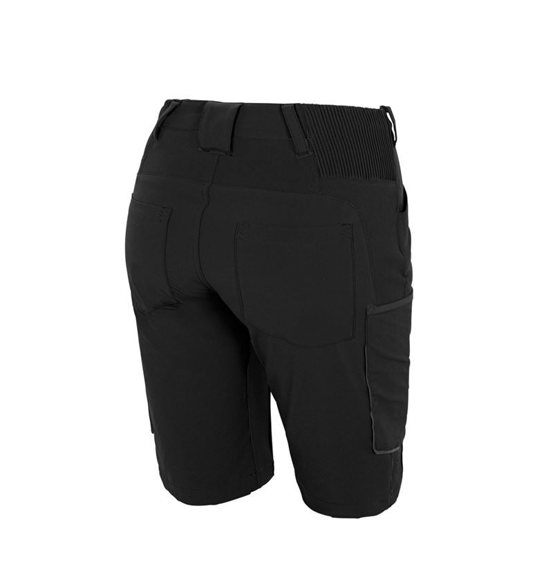 Work Trousers: Shorts e.s.vision stretch, ladies' + black 2