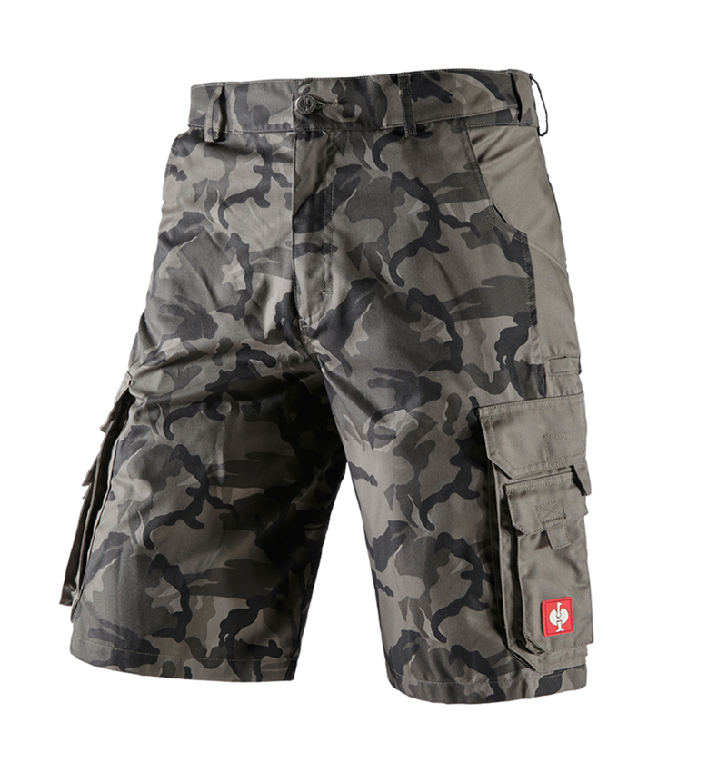 Work Trousers: Shorts e.s.camouflage + camouflage stonegrey 2