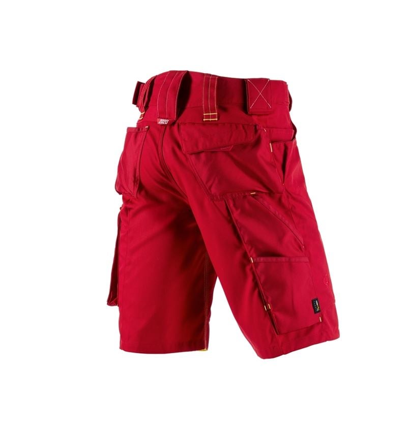 Work Trousers: Shorts e.s.motion 2020 + fiery red/high-vis yellow 3