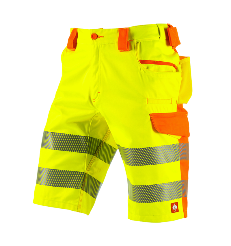 Work Trousers: High-vis shorts e.s.motion 2020 + high-vis yellow/high-vis orange 2