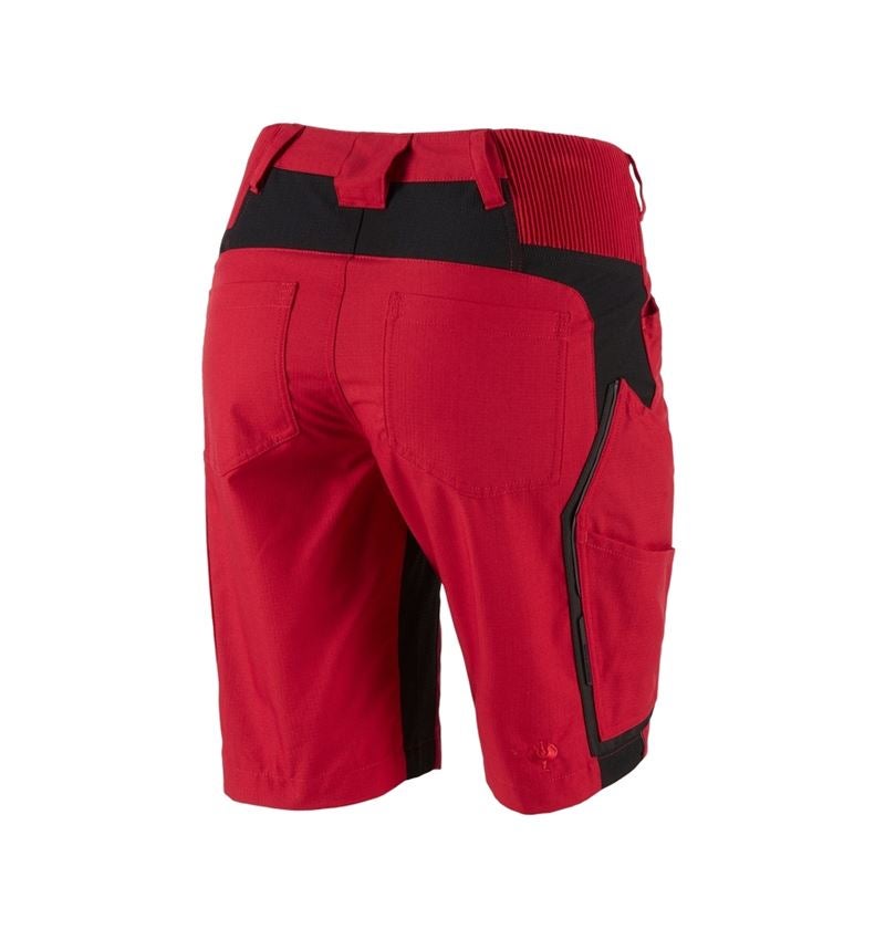 Work Trousers: Shorts e.s.vision, ladies' + red/black 3