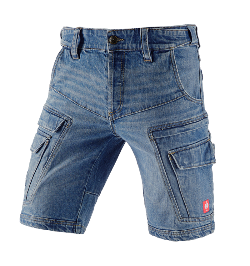 Emner: e.s. Cargo Worker jeans-shorts POWERdenim + stonewashed 2