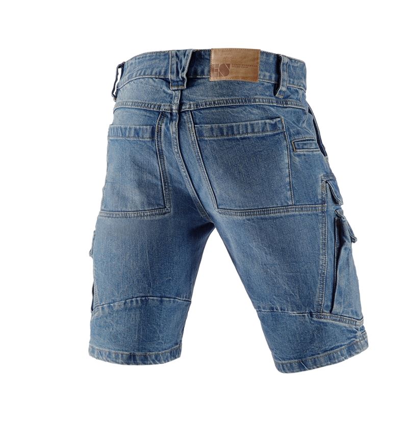 Arbejdsbukser: e.s. Cargo Worker jeans-shorts POWERdenim + stonewashed 3