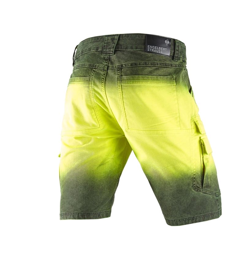 Arbejdsbukser: e.s. shorts color sprayer + advarselsgul/sort 3