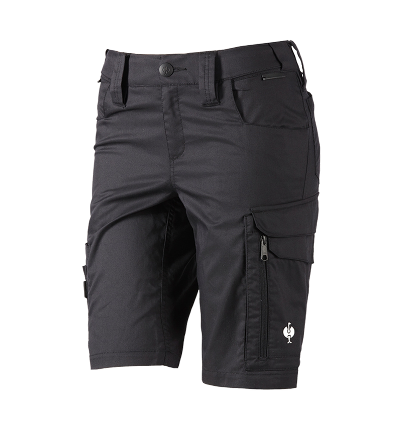 Work Trousers: Shorts e.s.concrete light, ladies' + black 2