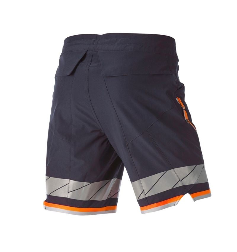 Work Trousers: Reflex functional shorts e.s.ambition + navy/high-vis orange 8