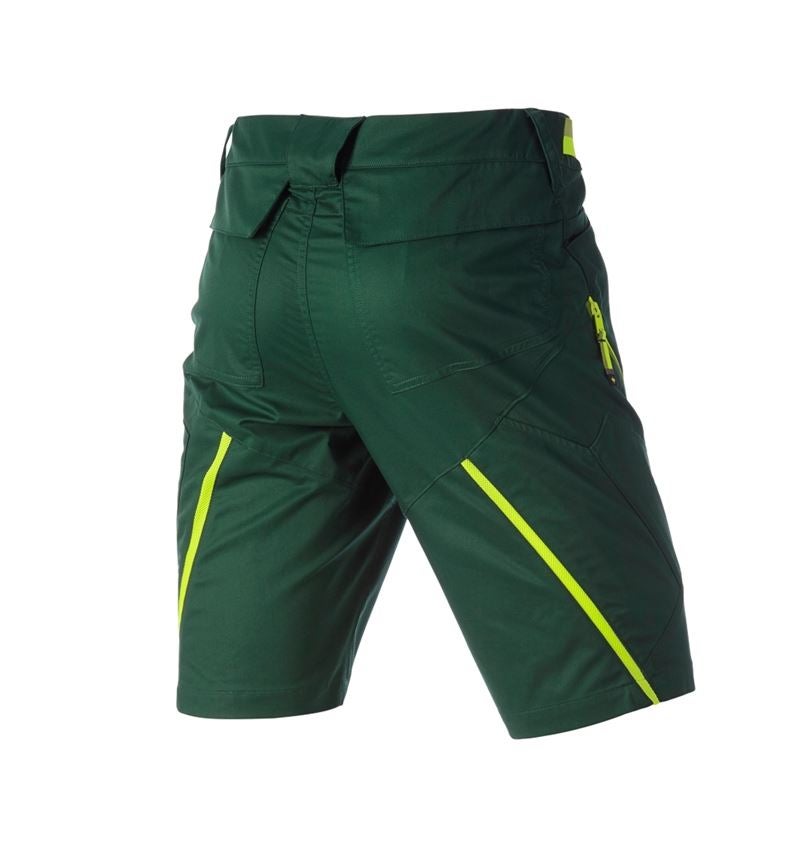 Arbejdsbukser: Multipocket- shorts e.s.ambition + grøn/advarselsgul 7